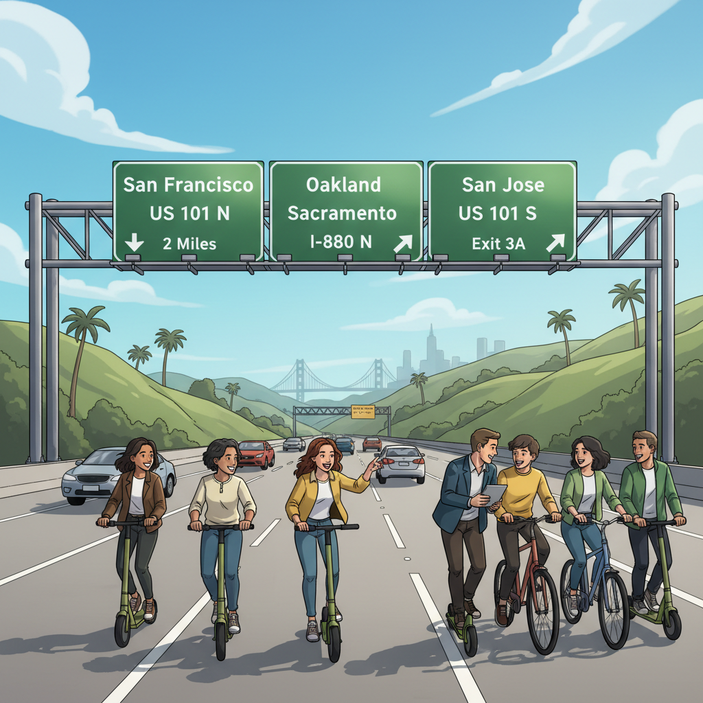 SF Bay Area Highway Signs Peeling — Fix Coming