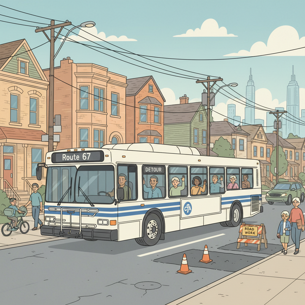 Chicago Route 67 Adapts to South Side Street Work