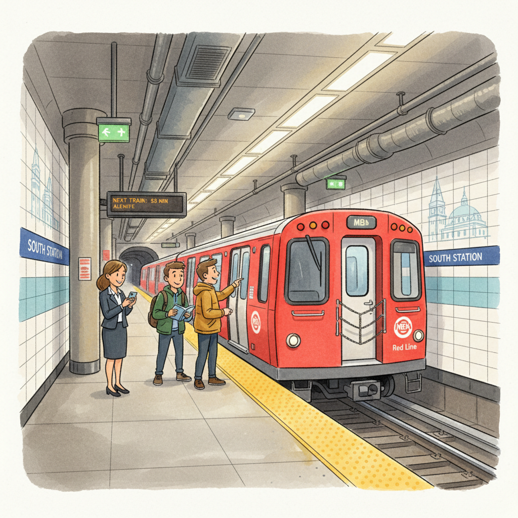 Boston Red Line Recovers After Brief Delay