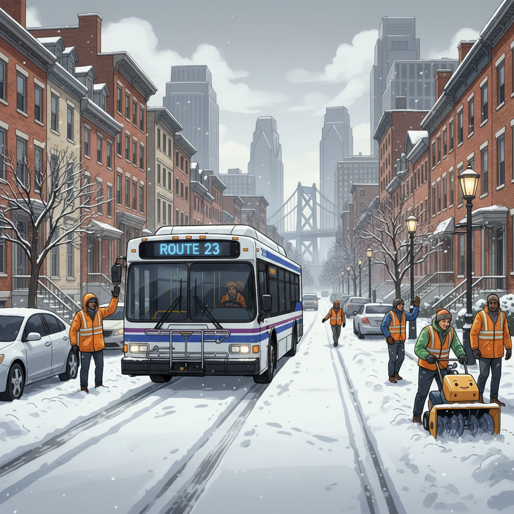 Philadelphia Expands Snow Cleanup to Keep Transit Moving