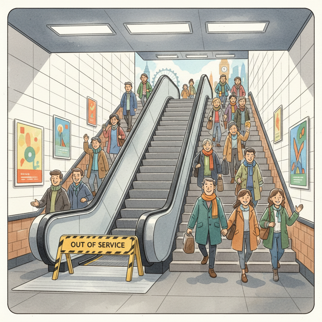 Camden Town Escalator Down — Repairs Underway