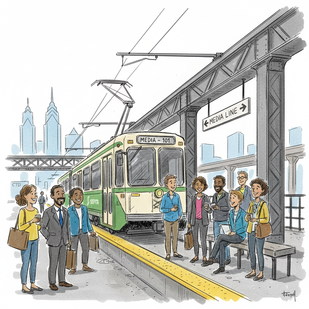 Philadelphia Trolley Work Signals Infrastructure Progress