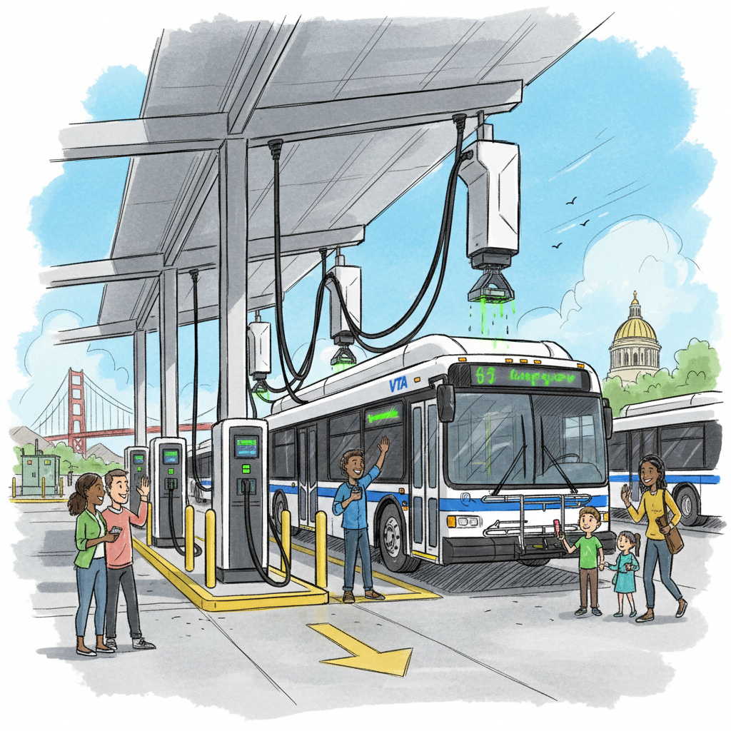 SF Bay Area VTA Builds Electric Bus Future