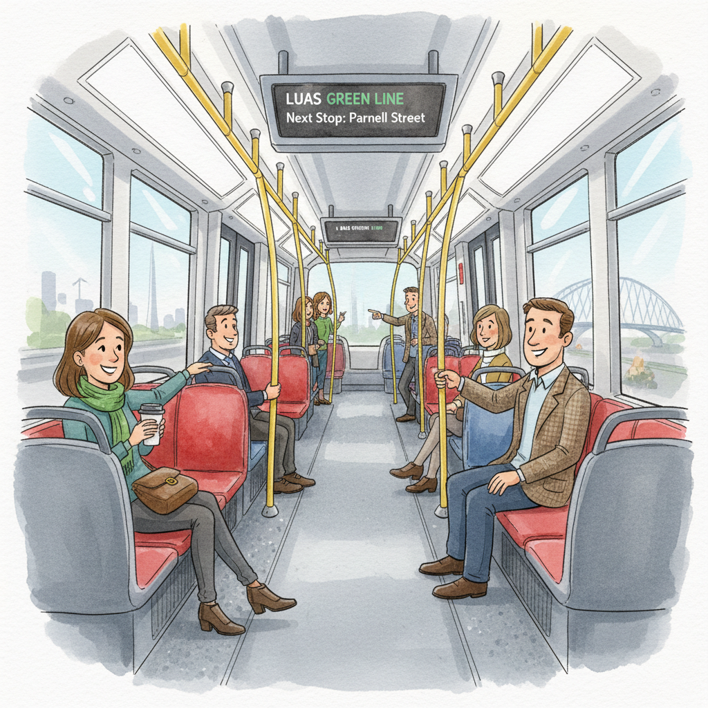 Ireland Luas Reminds Riders: Clean Trams Benefit All