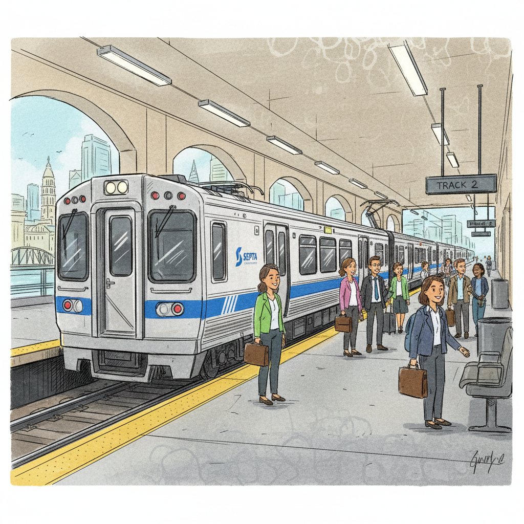 Philadelphia Thorndale Line Adapts to Minor Delay