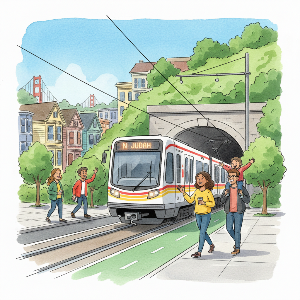 SF's N Judah Resumes Service Through Sunset Tunnel