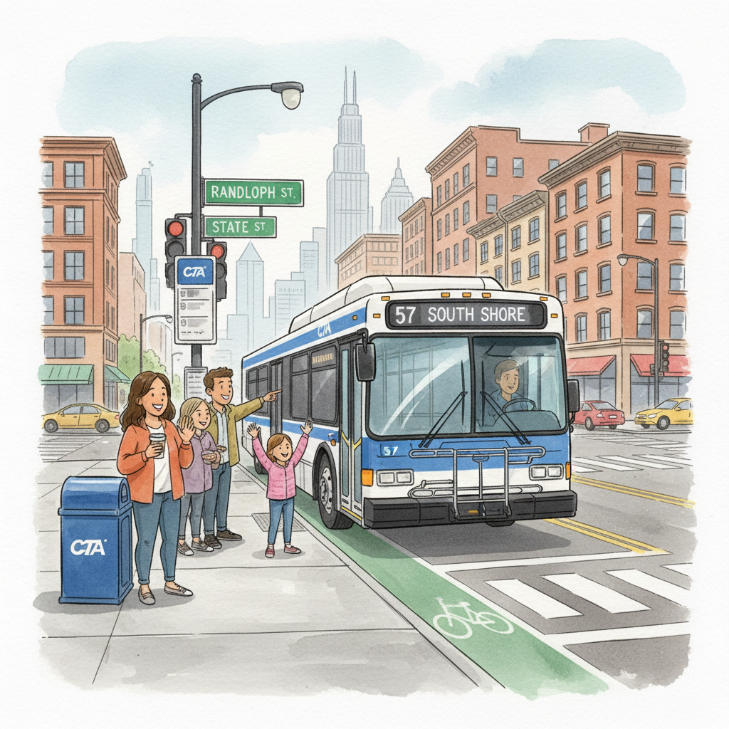 Chicago Route 57 Adapts Near Grand and Laramie