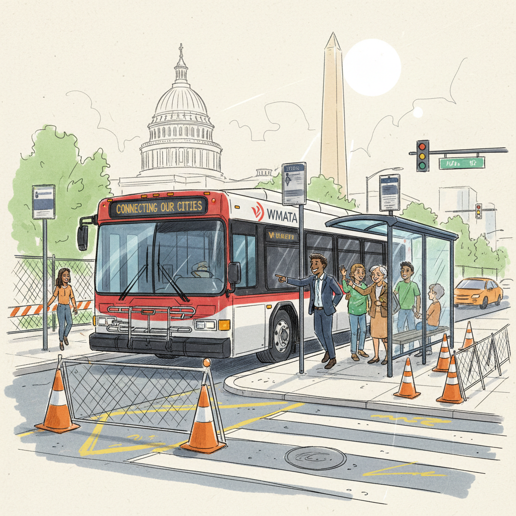 DC Bus Routes Adapt to Campus Construction