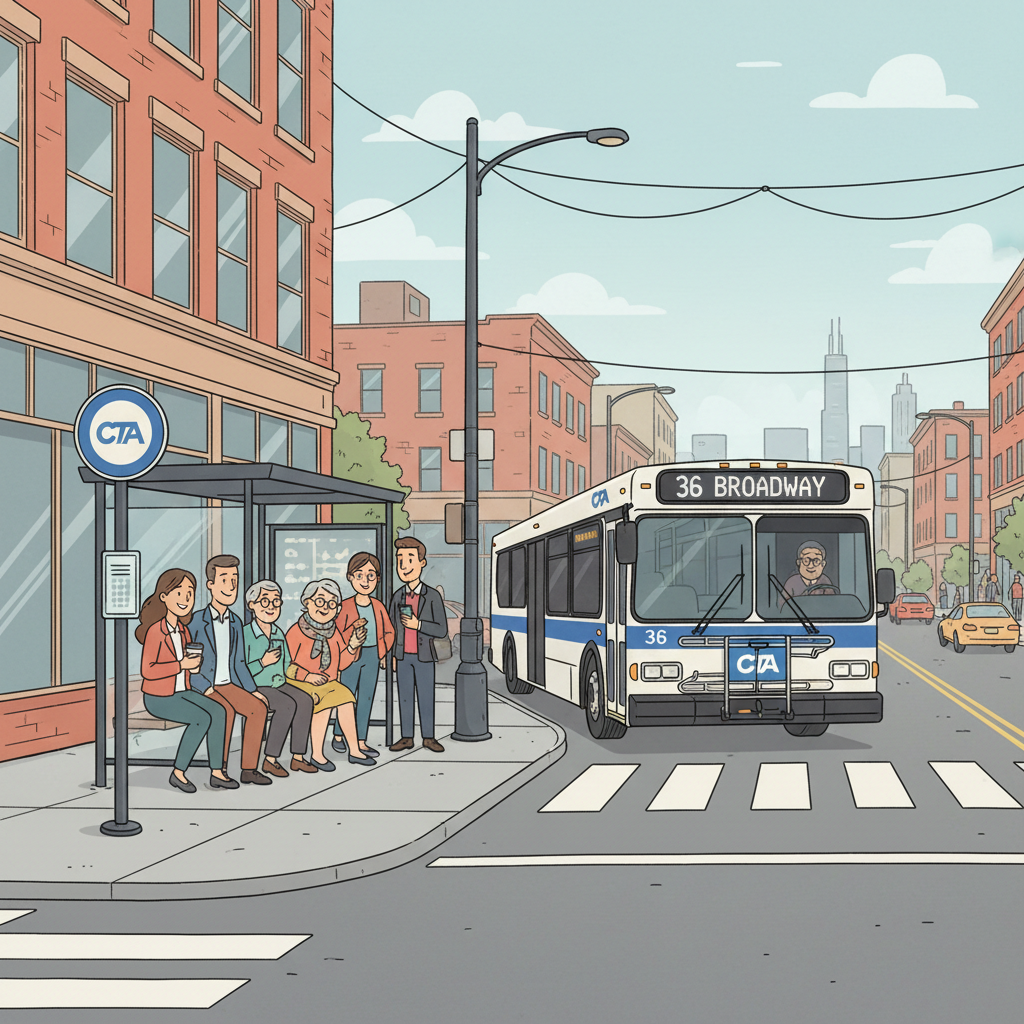 Chicago CTA Adapts Route 36 at Broadway and Ardmore