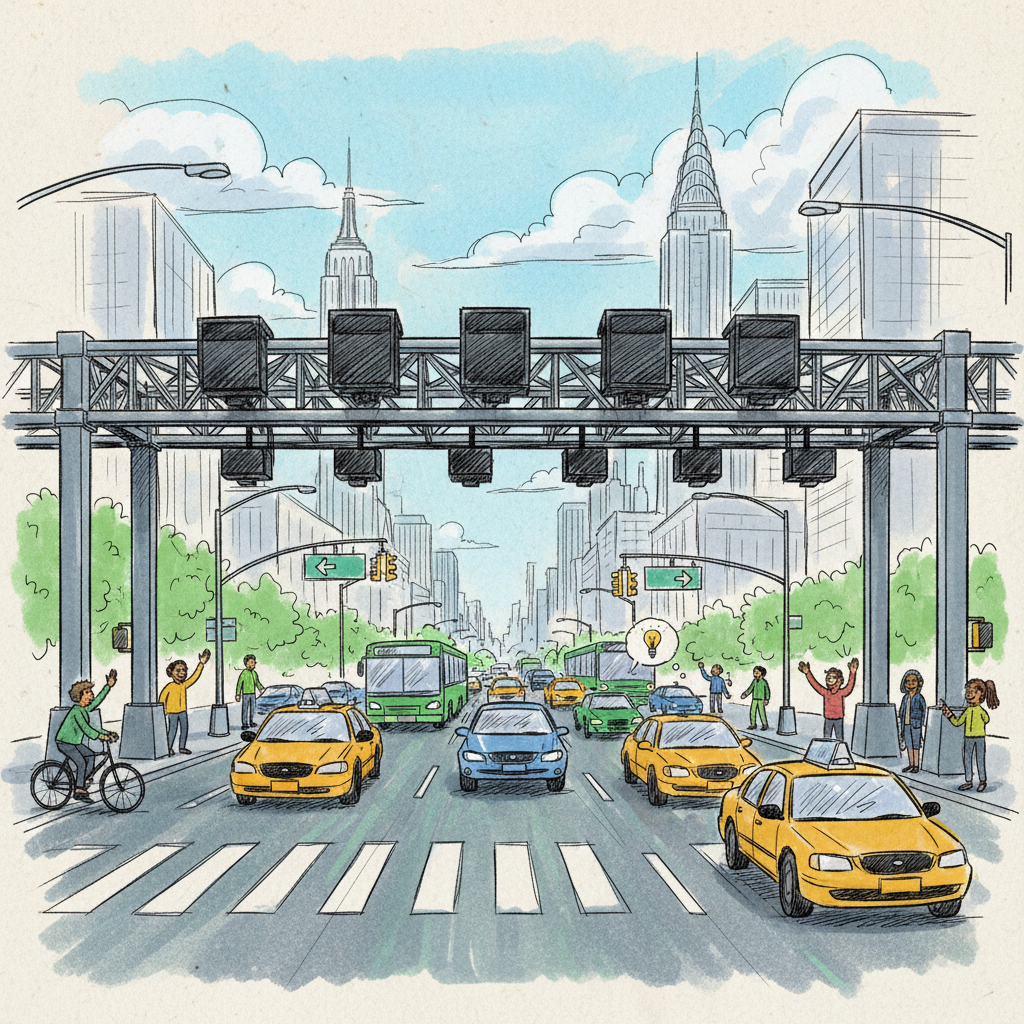 NYC Congestion Pricing Cuts Traffic 13%, Boosts Transit