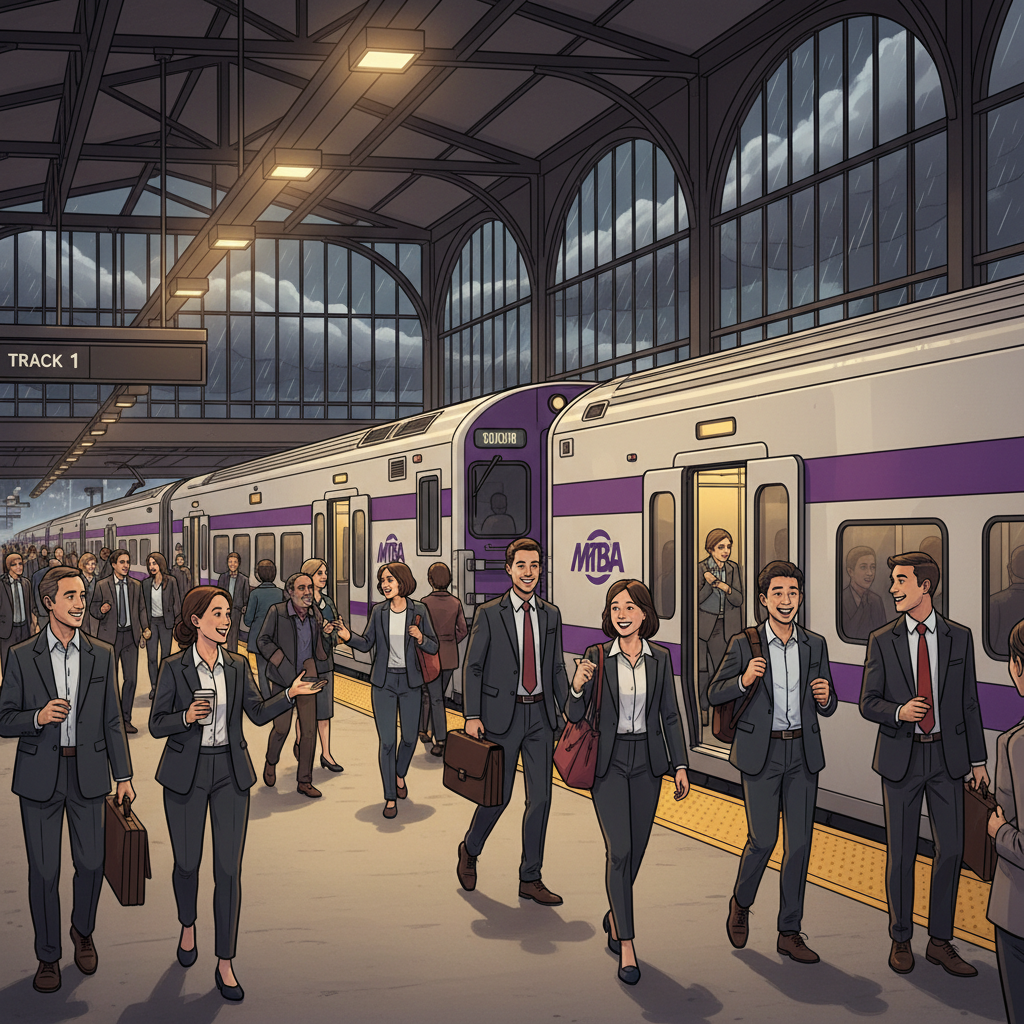 Boston Storm Delays Train — Crews Work to Restore Service