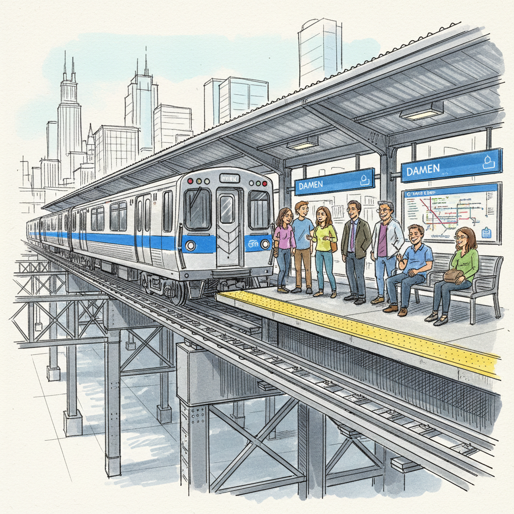 Chicago Blue Line Adapts With Single-Track Solution