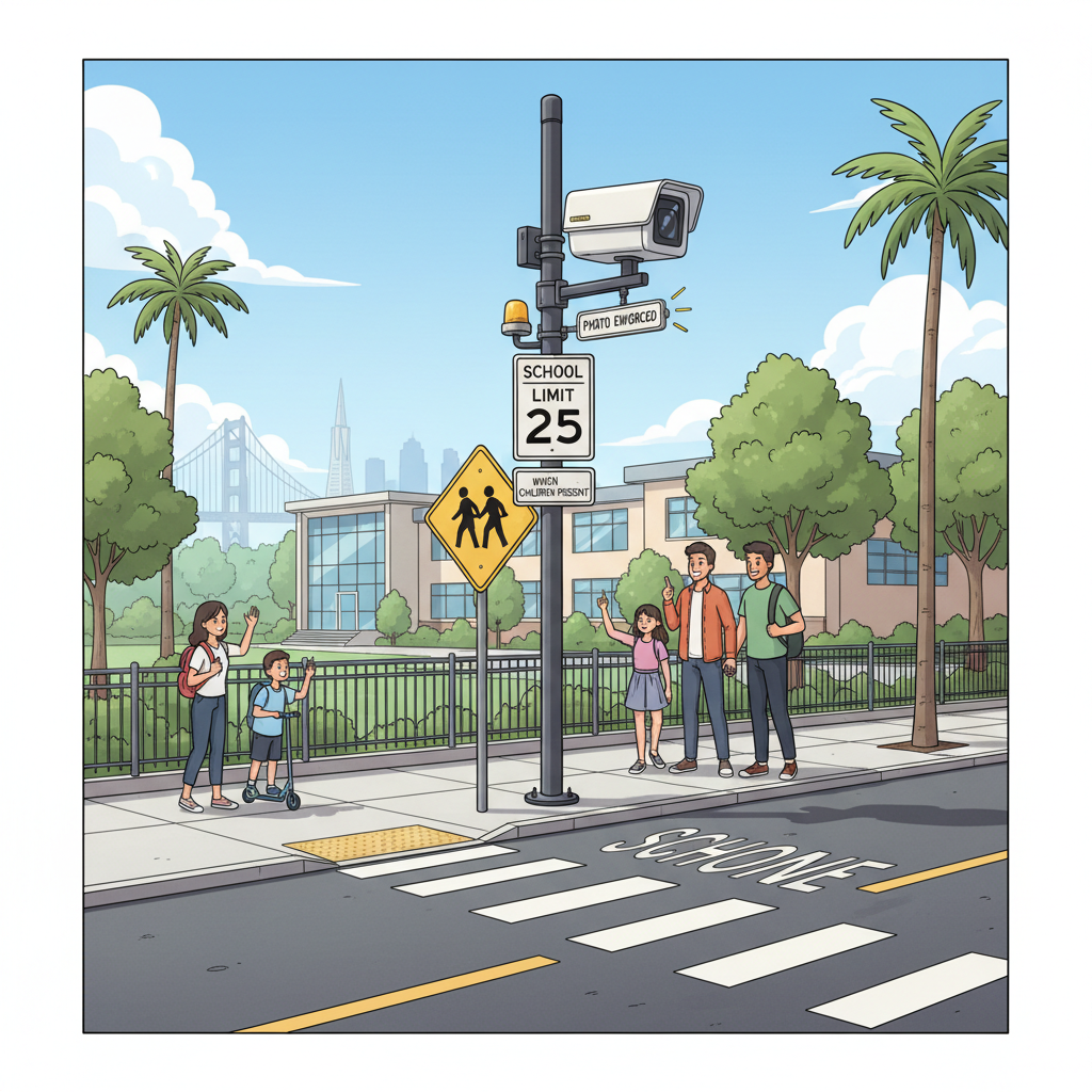 SF Adds Speed Cameras to Protect School Zones