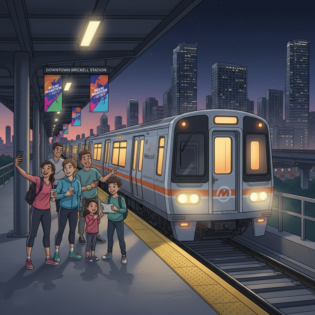 Greater Miami Metrorail Opens Early for Marathon Access