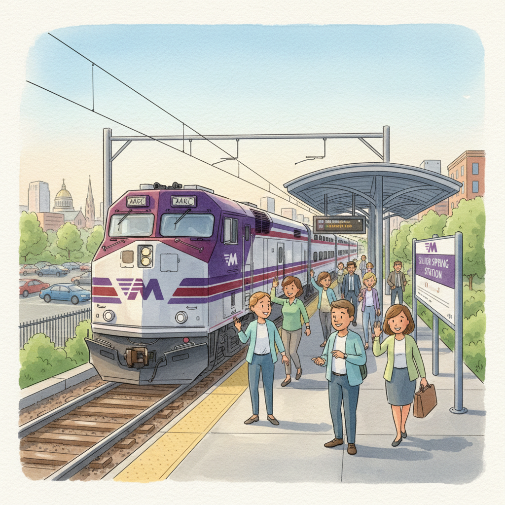 MARC Airport Station Adapts as Platforms Close