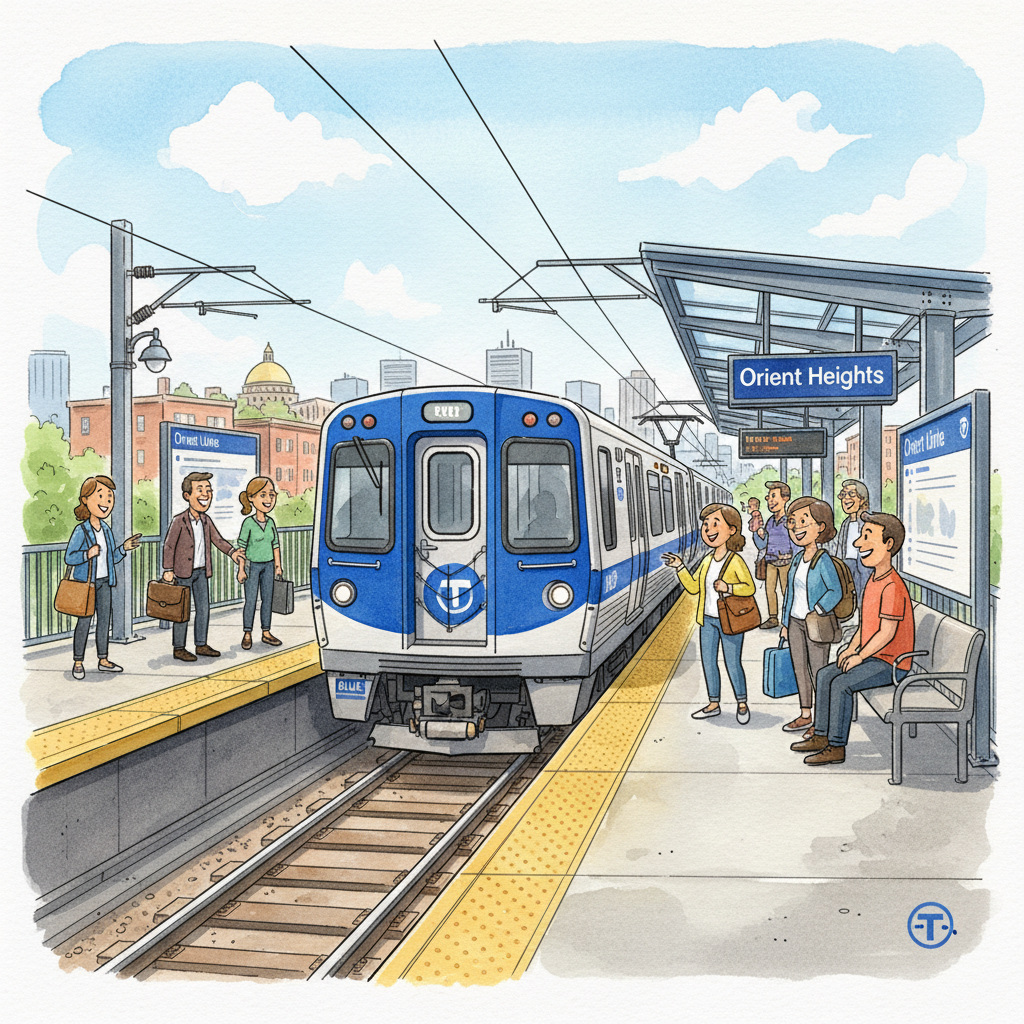 Boston Blue Line Signal Fix Underway at Orient Heights