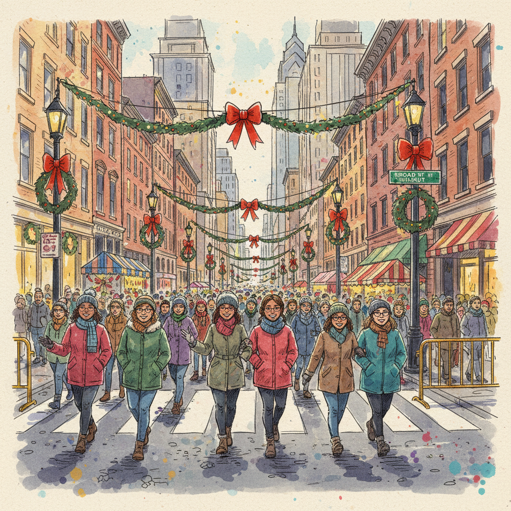 Philadelphia Tests Car-Free Streets for Holiday Crowds