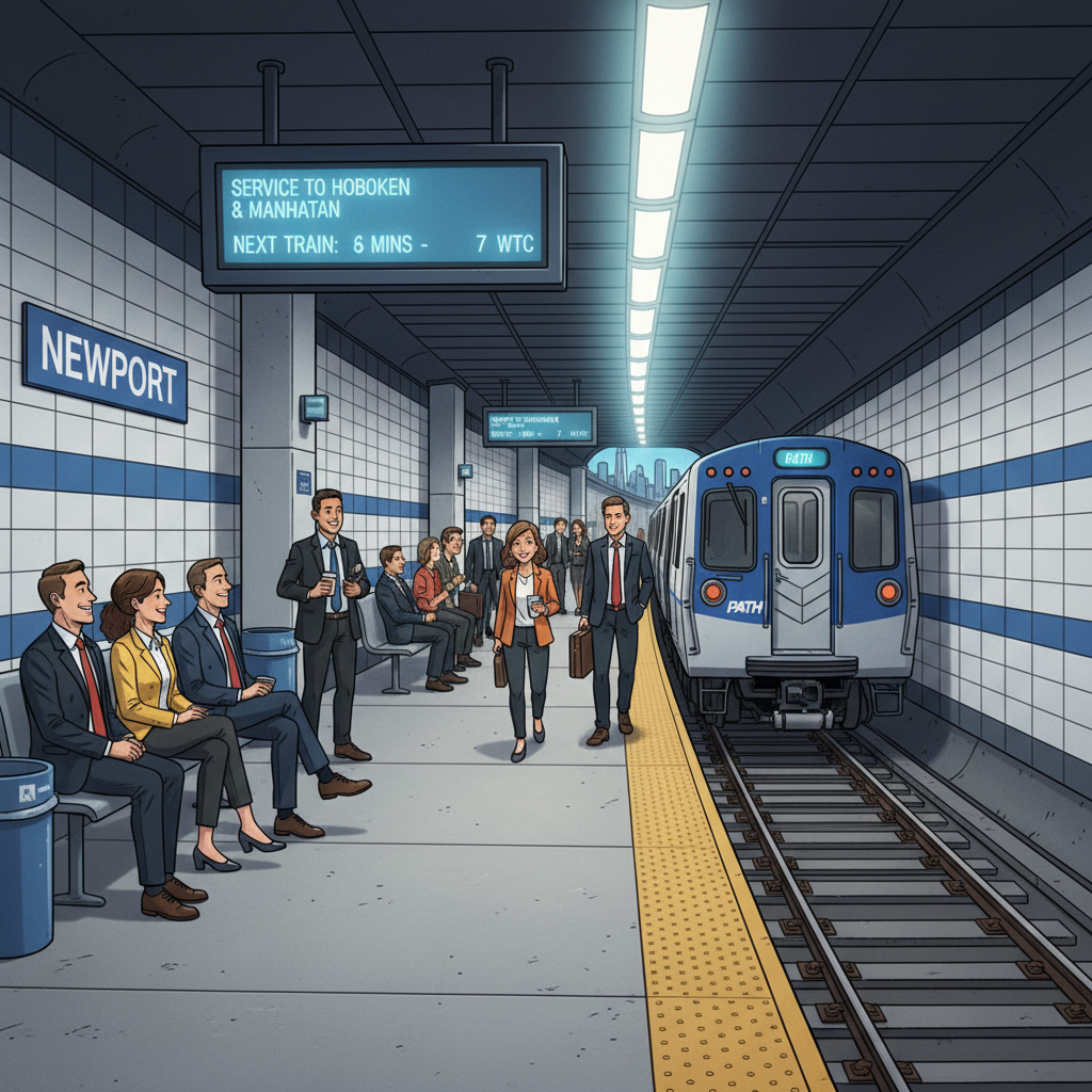 NYC Newport Station Adapts to Single-Track Service