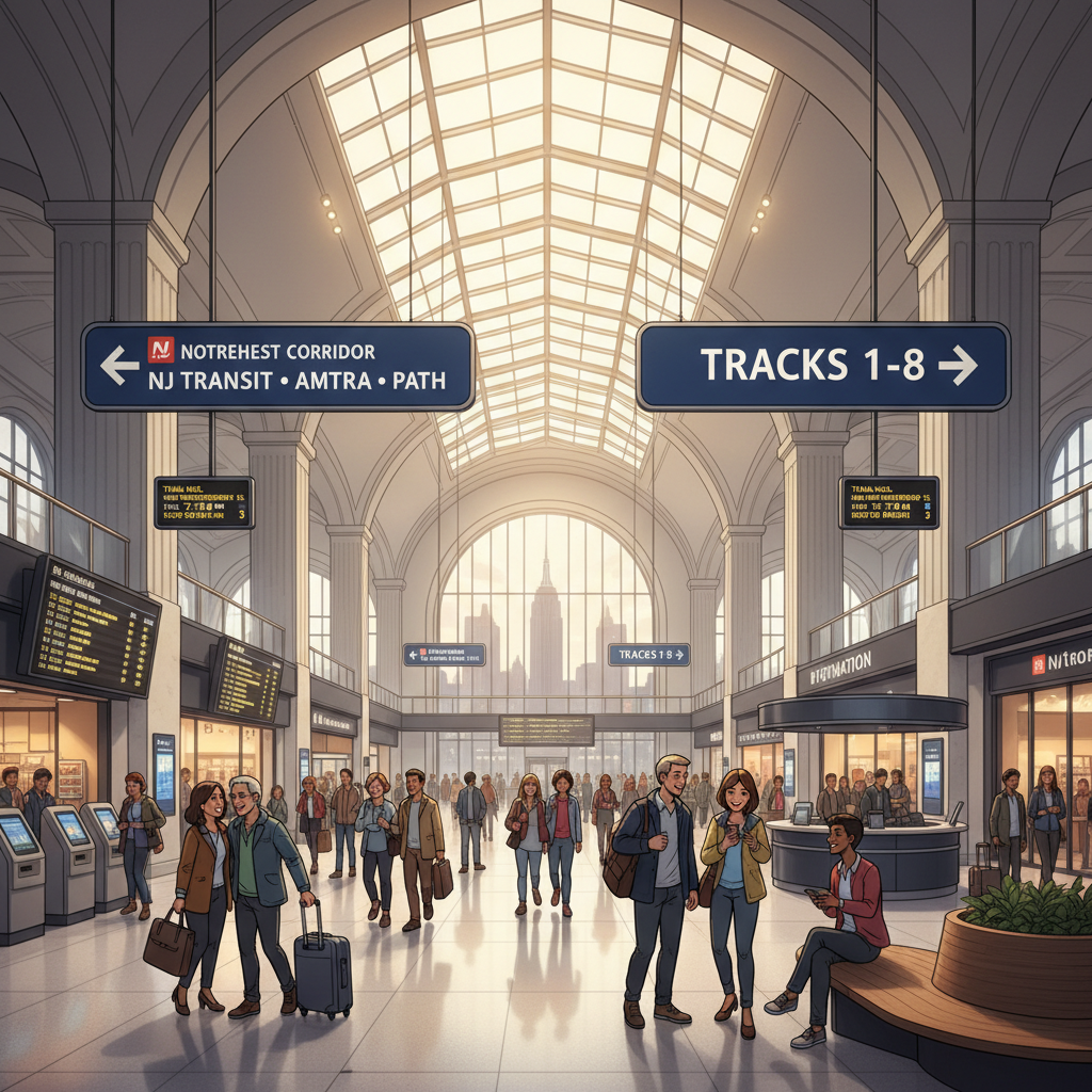 Newark Penn Station Gets New Wayfinding Map