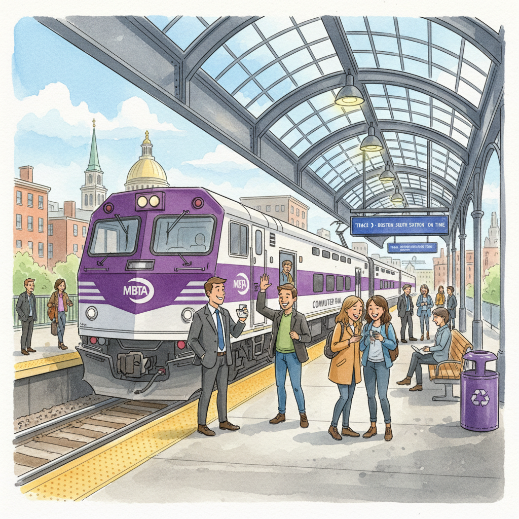 Boston Commuters Adapt to Brief Rail Delay