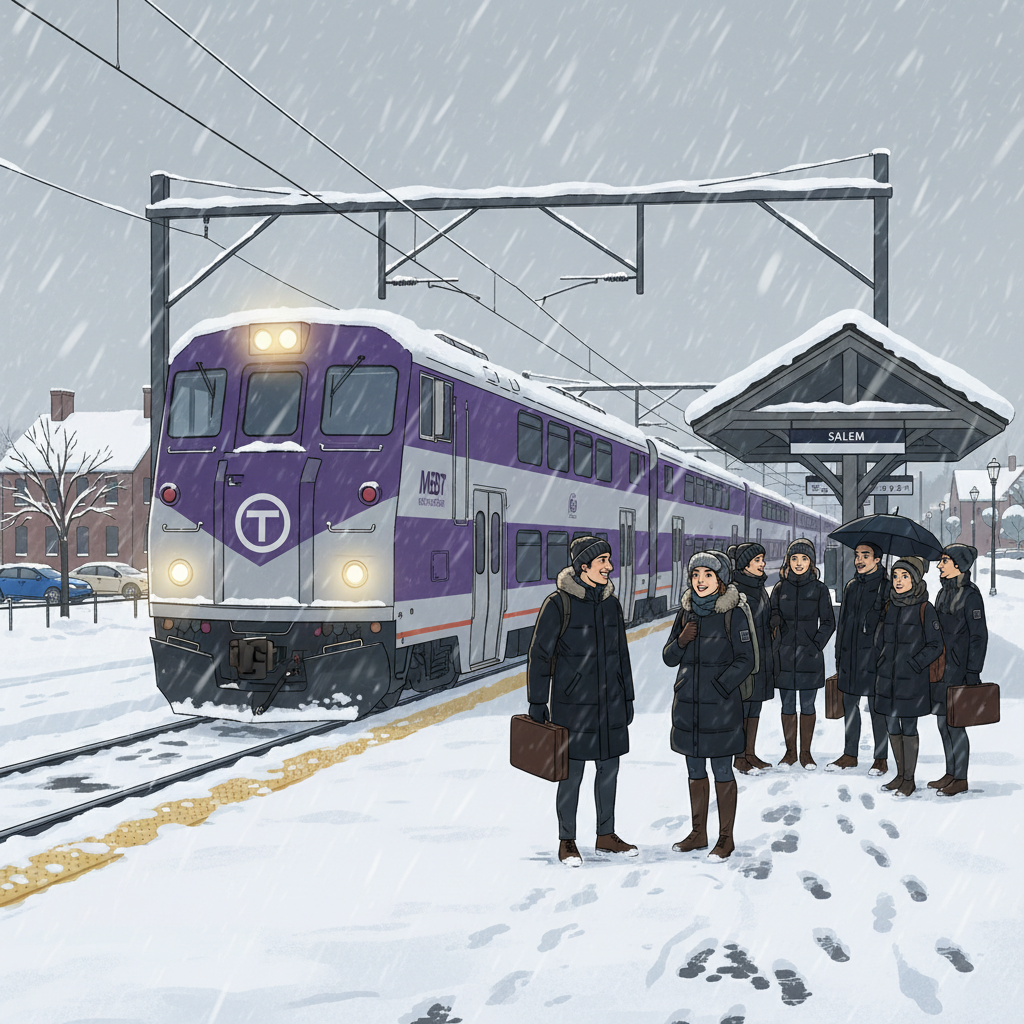 Boston MBTA Adapts Commuter Rail for Winter Storm