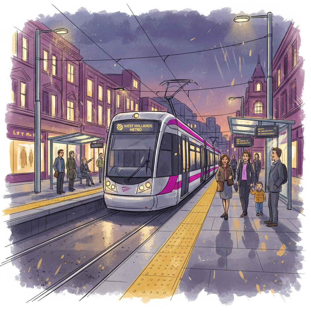 West Midlands Trams Adapt After Evening Delays