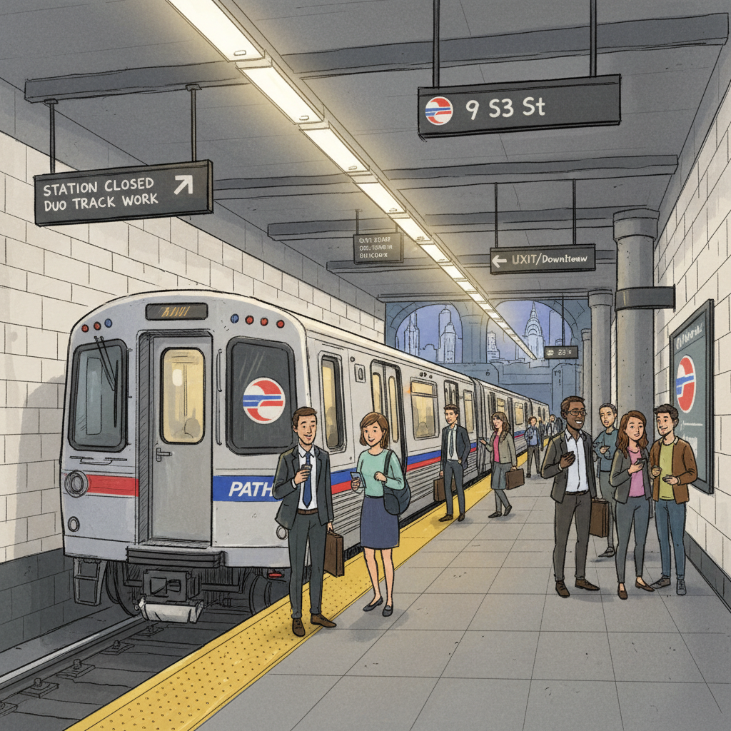 NYC PATH Upgrades Two Stations Overnight