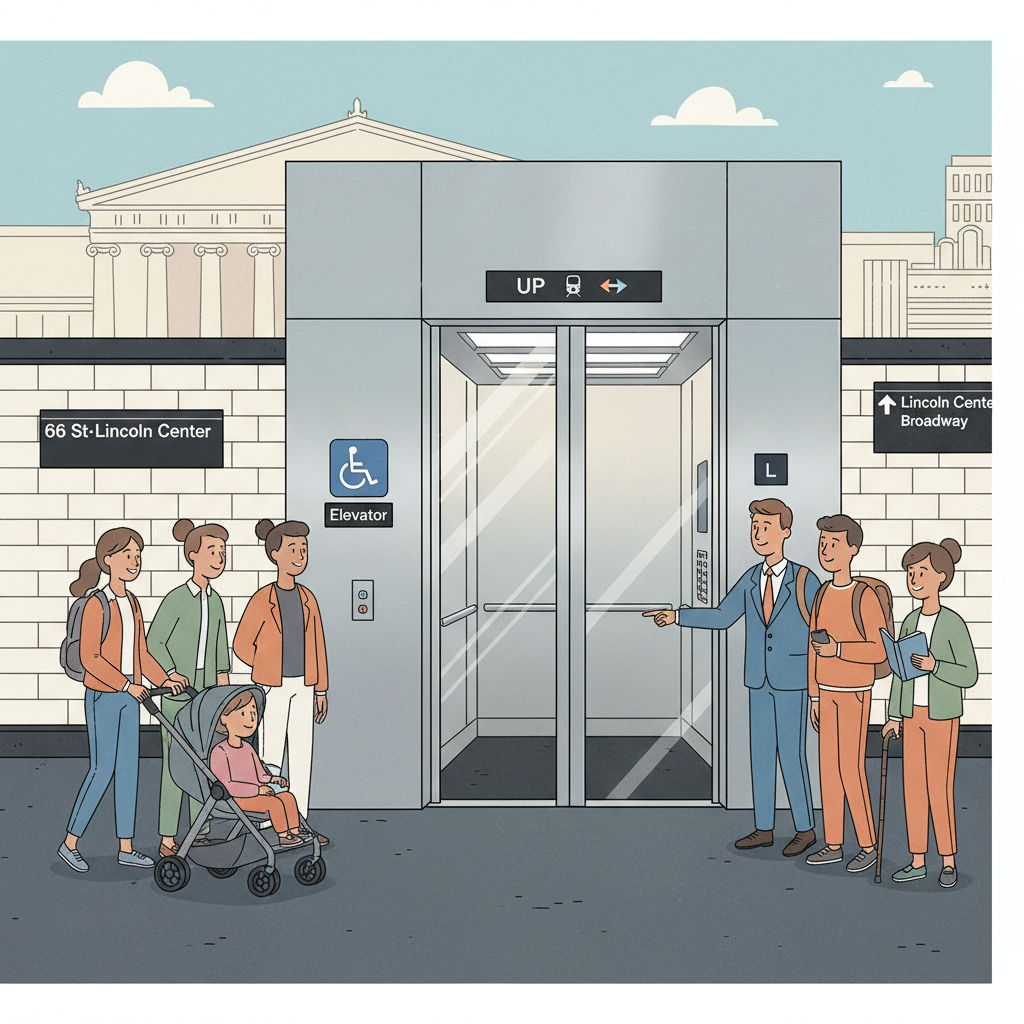 NYC Upgrades 66 St Station With Modern Elevators