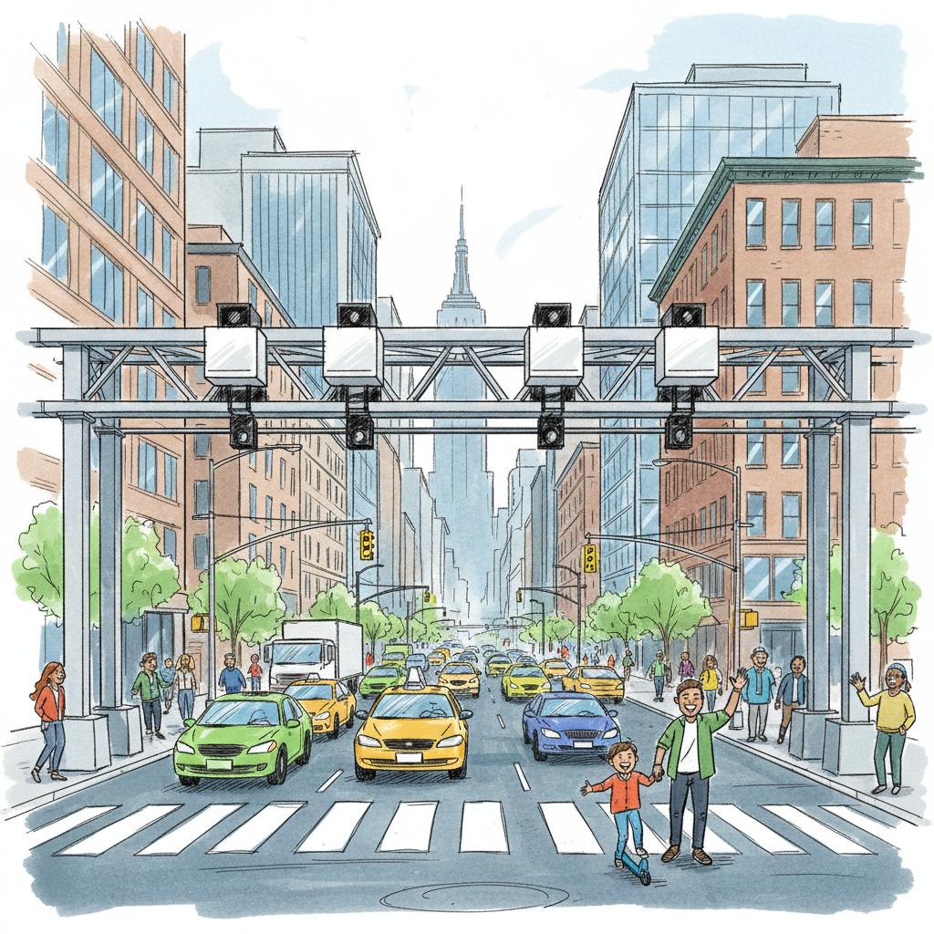 NYC's $9 Toll Aims to Cut Traffic, Fund Transit
