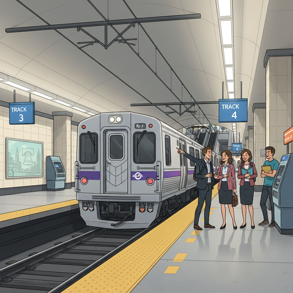 Philadelphia Trenton Train Shifts to New Track