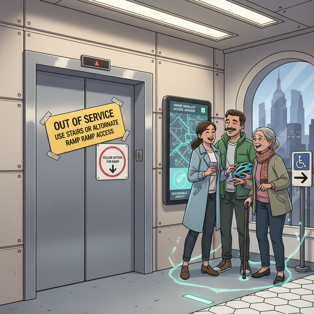 NYC Harrison Station Elevator Repair Underway