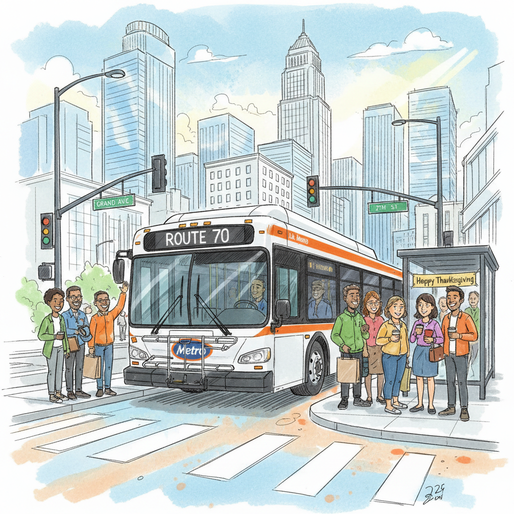 LA Metro Adapts Service for Thanksgiving Travel