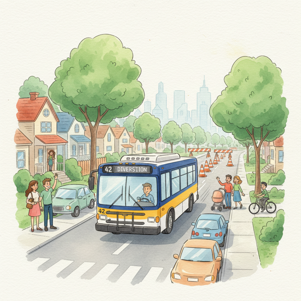 North West Route 487 Adapts to Roadworks