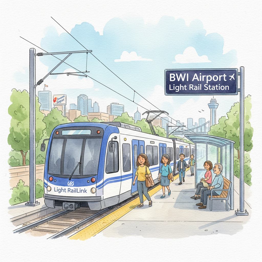 BWI Light Rail Suspended — MTA Working to Restore Service