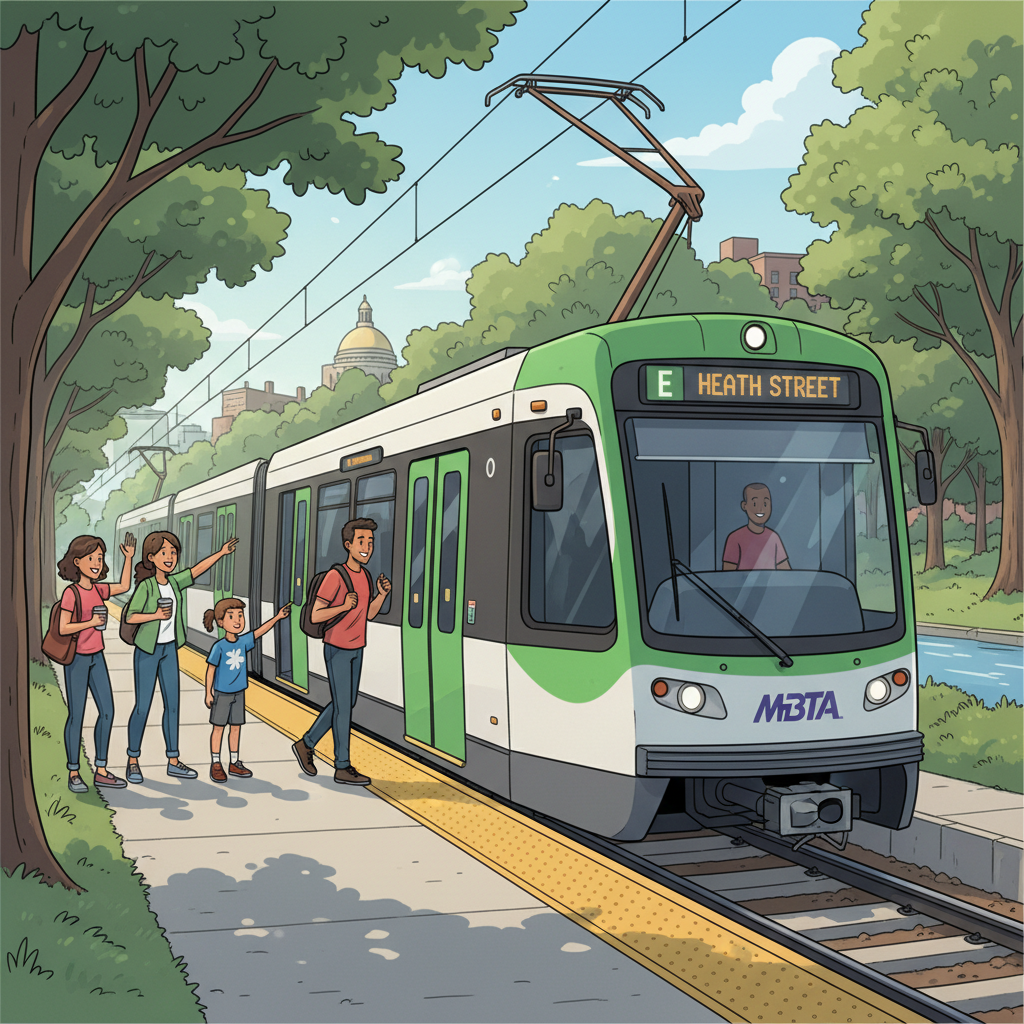 Boston Green Line Collision — Riders Keep Moving