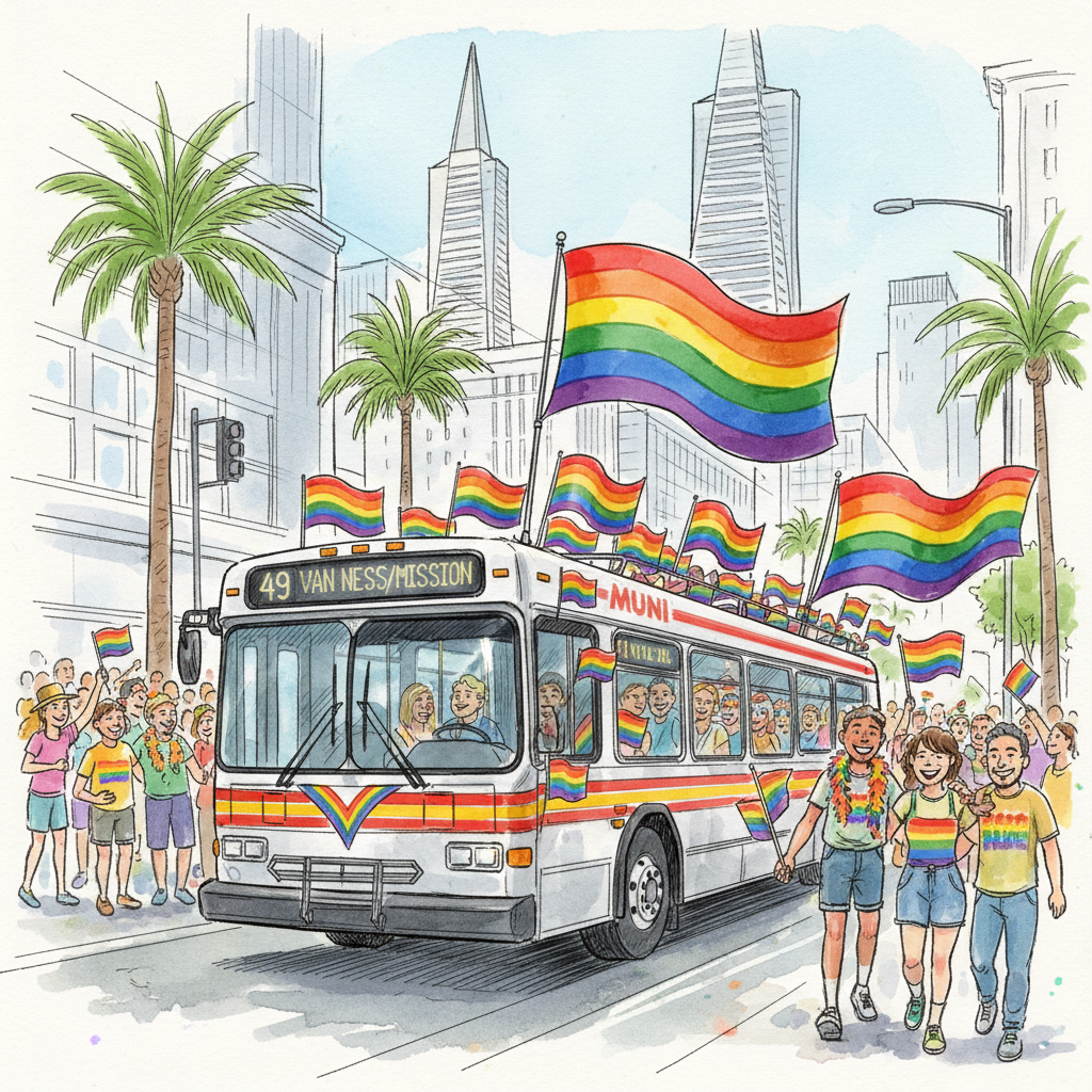 SF Muni Preps Pride Weekend Transit Guide