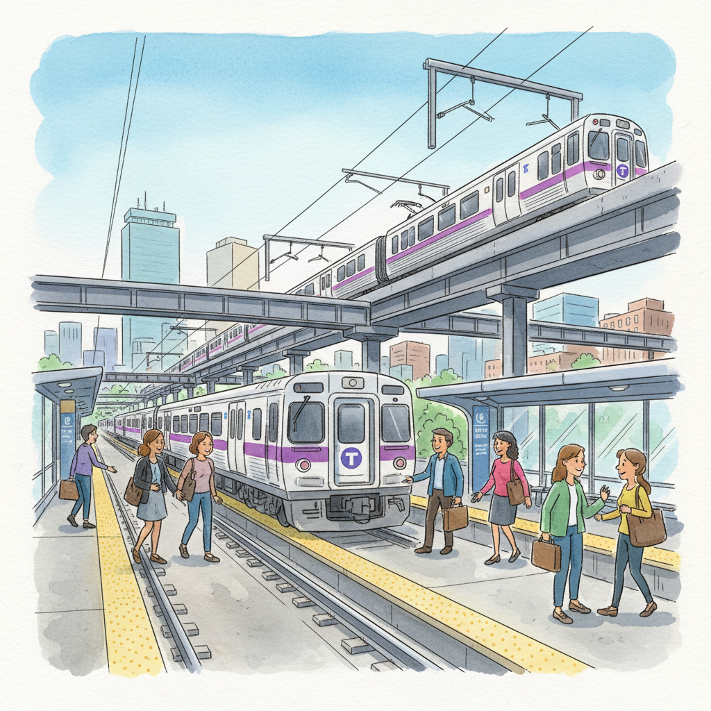 Boston MBTA Adds Stops to Ease Red Line Disruption