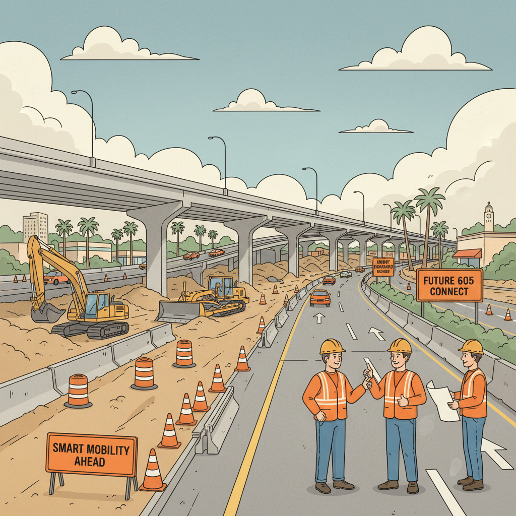 LA's I-605 Gets $175M Upgrade to Ease Congestion