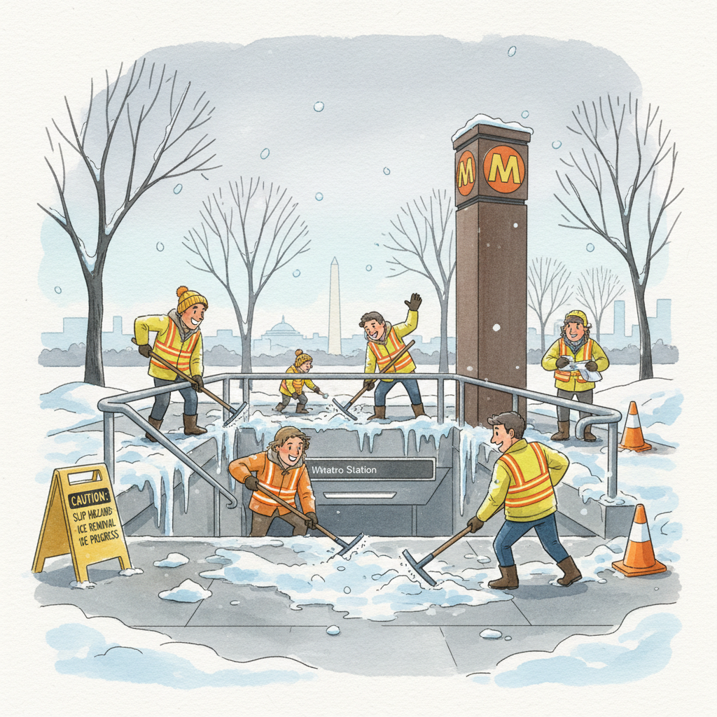 DC-Maryland-Virginia Metro Crews Clear Ice, Restore Safe Access