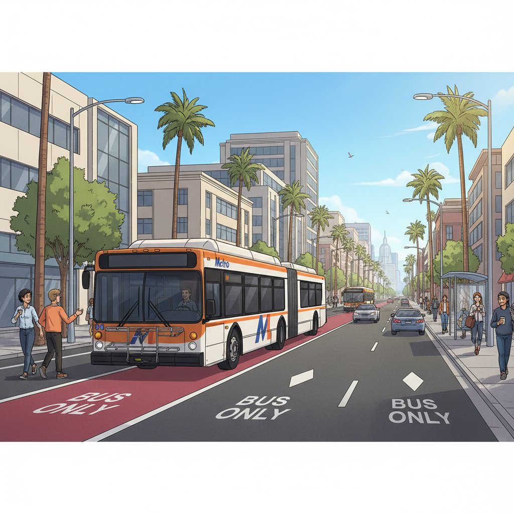 LA Metro Launches Camera Enforcement to Speed Up Buses