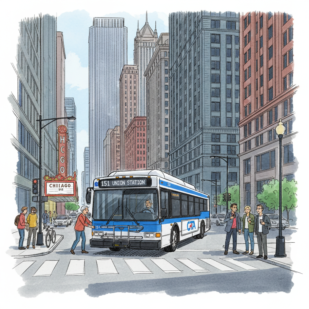 Chicago Route 7 Adapts to Downtown Construction