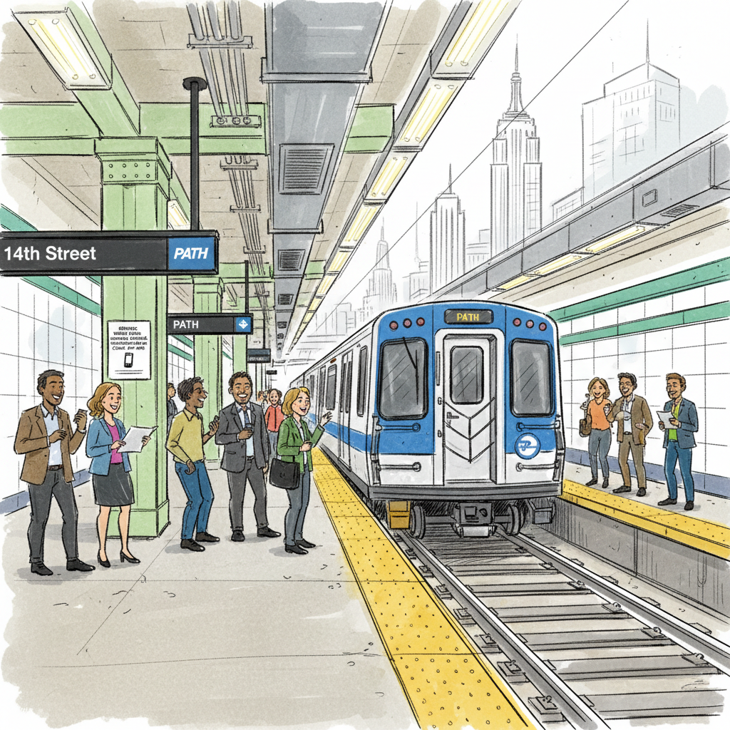 NYC PATH Adapts Service at 14th Street Station