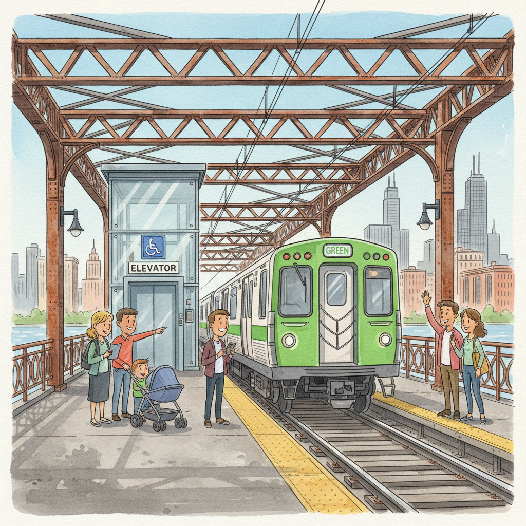Chicago CTA Working to Restore Green Line Access