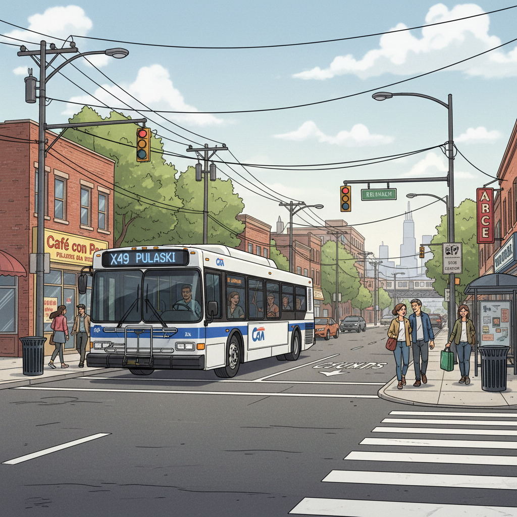 Chicago Route 53A Adapts to Temporary Detour