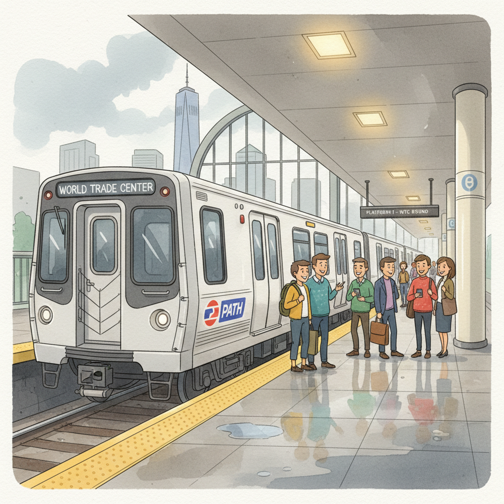 NYC PATH Preps for Storm, Service Continues