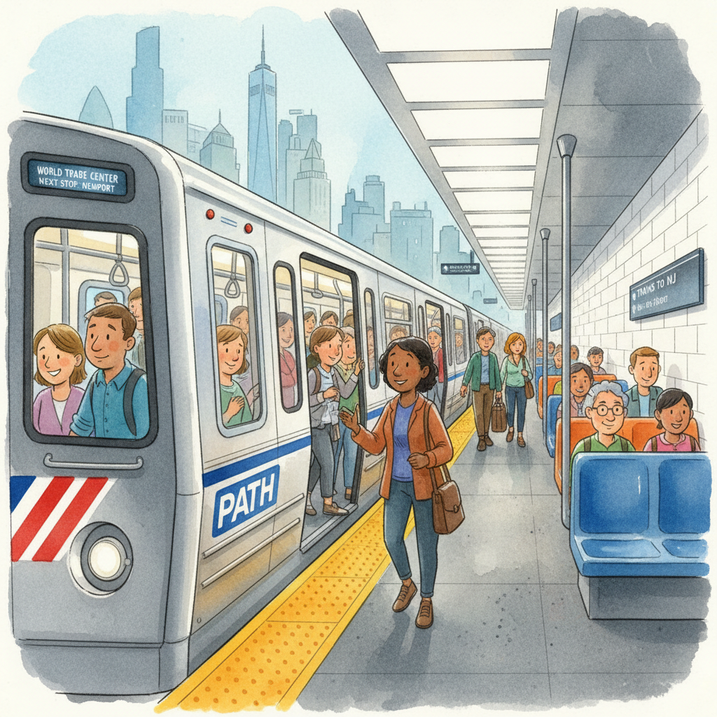 NYC PATH Riders Help Keep Trains Moving