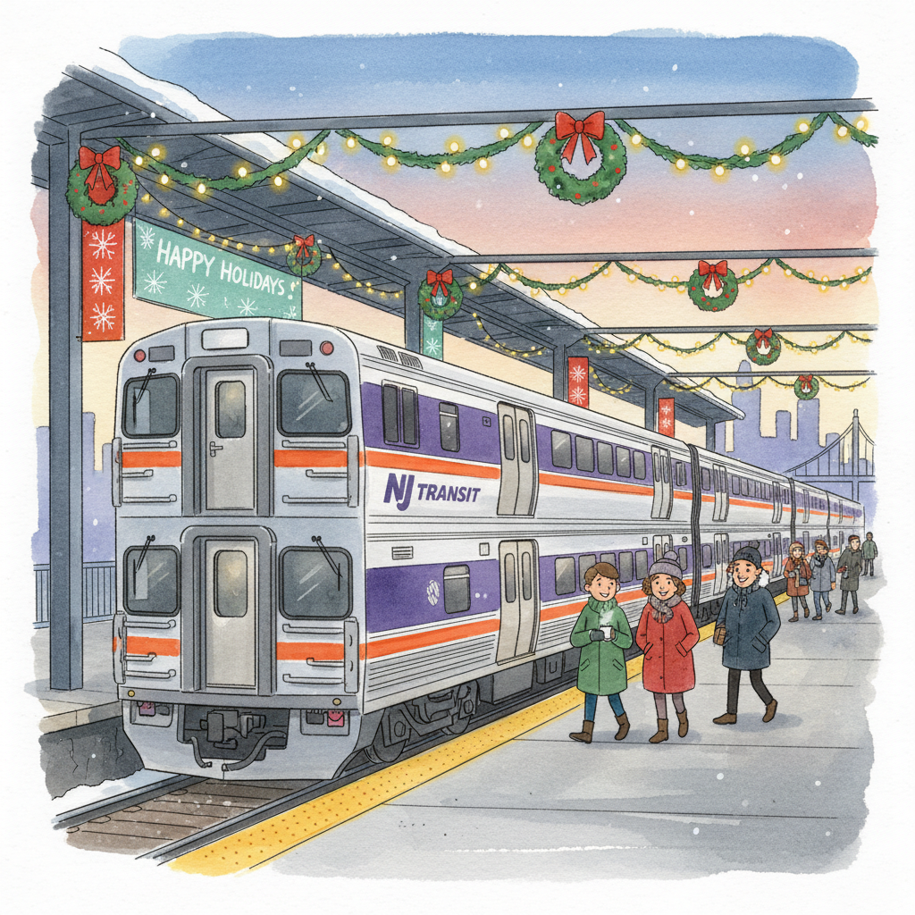 NJ TRANSIT Launches Holiday Merch for Transit Fans