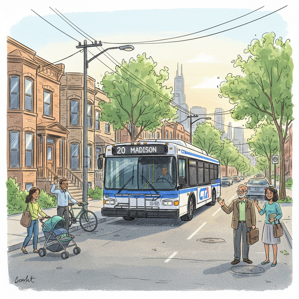 Chicago Bus 82 Reroutes — Riders Adapt to New Path