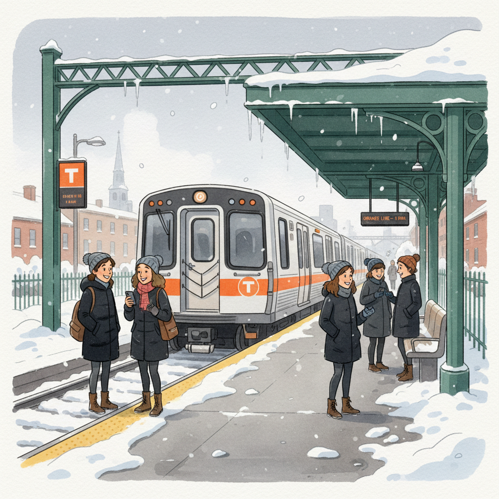 Boston MBTA Prepares Riders for December Snow