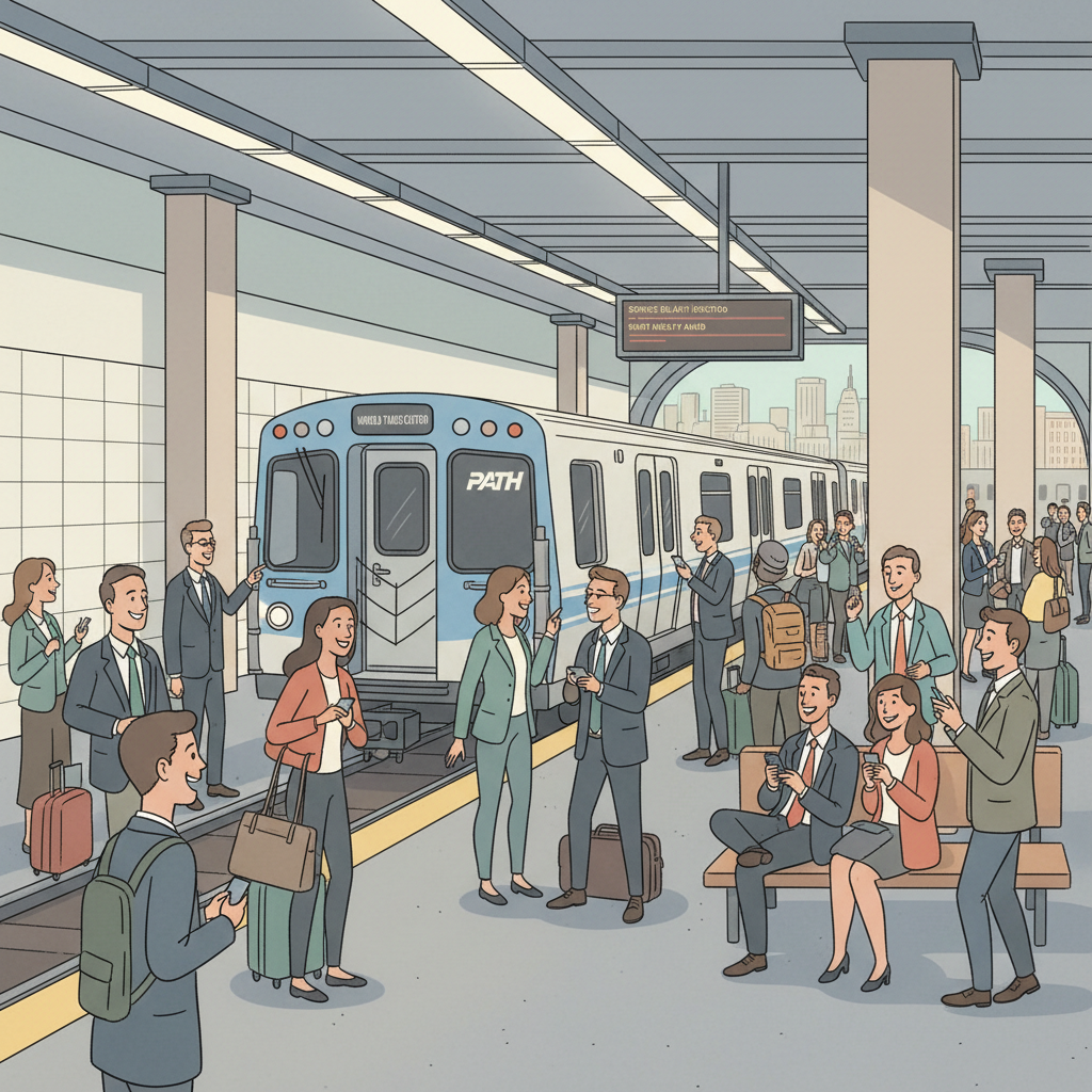 NYC PATH Crews Work to Restore Newark-WTC Service